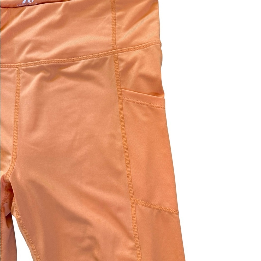 Women’s Pro Player Orange leggings EUC Size large - Picture 3 of 7